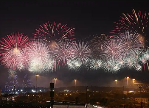 广河县焰火晚会